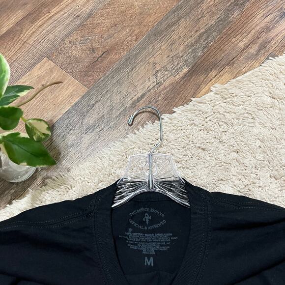 Prince Purple Rain The Prince Estate Unisex Size Medium Black Graphic Tee NWOT - Picture 2 of 3